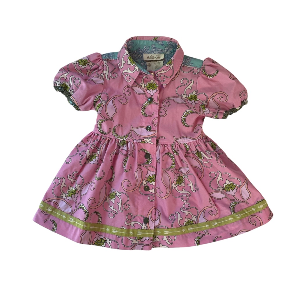 Matilda Jane Pink is Perfect Secret Fields dress size 3 months